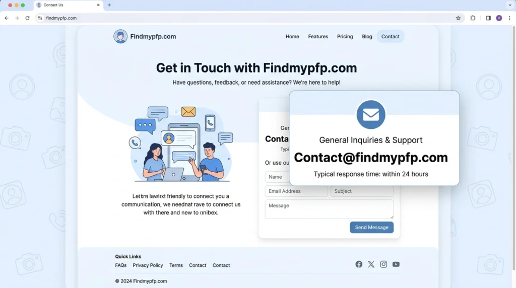 Contact findmypfp.com