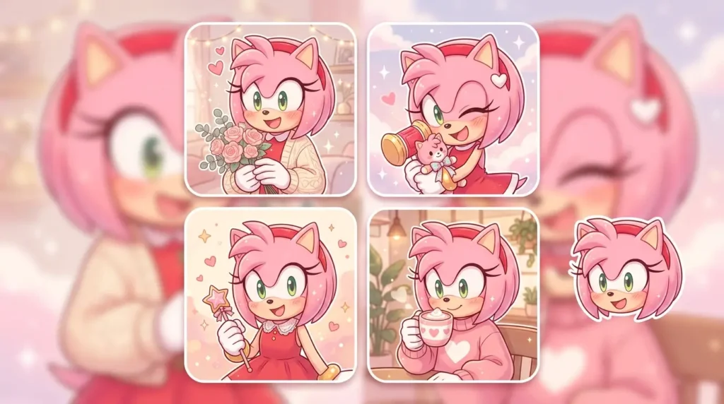 Modern Amy Rose PFPs