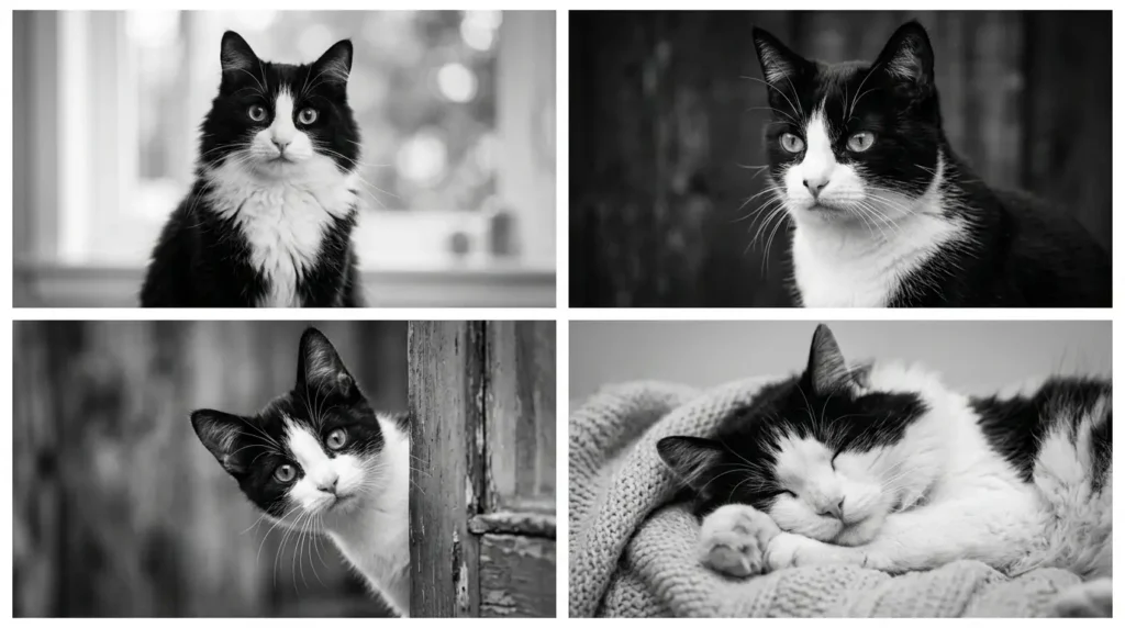 Black & White Cat PFPs