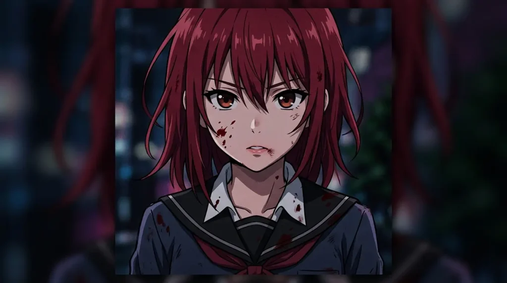 Bloody Anime Girl Pfp