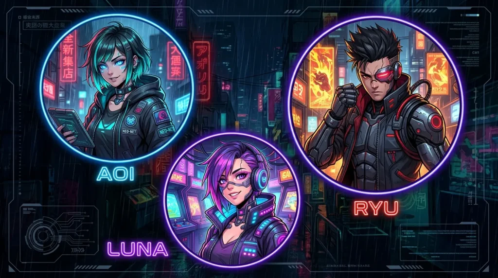 Cyberpunk Anime PFPs