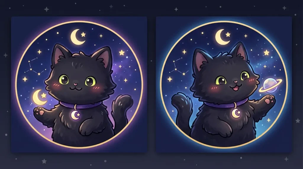 Matching Black Cat PFPs