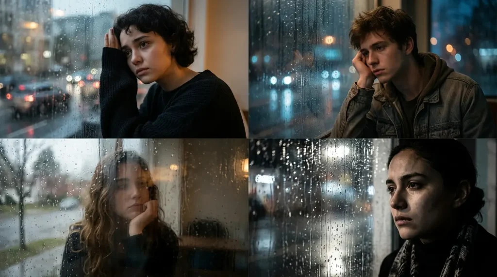 Rainy Window & Melancholy PFPs