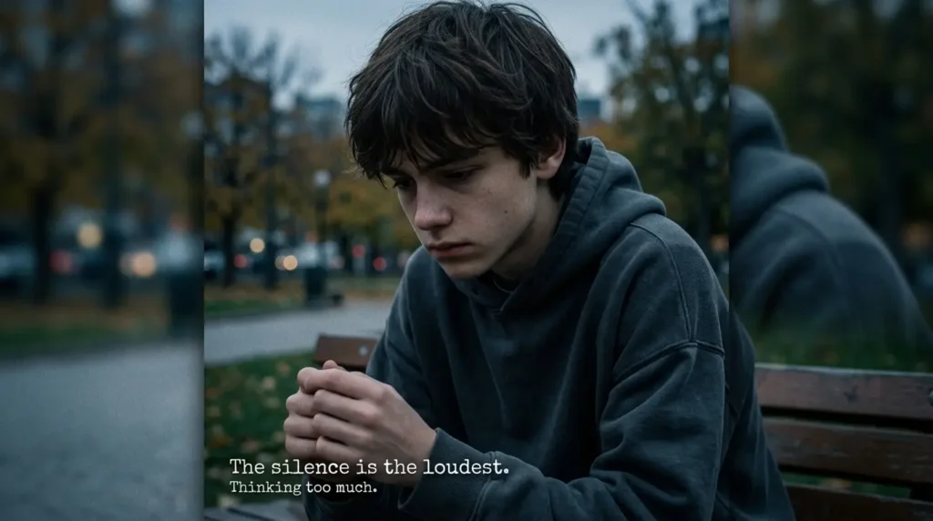 Sad Boy PFP With Text or Quotes