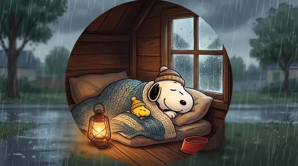 Cozy & Rainy Day Snoopy PFPs