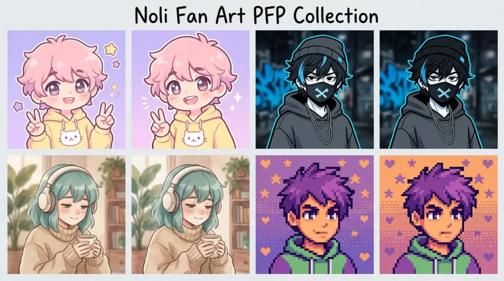 Stylized Fan Art Noli PFPs