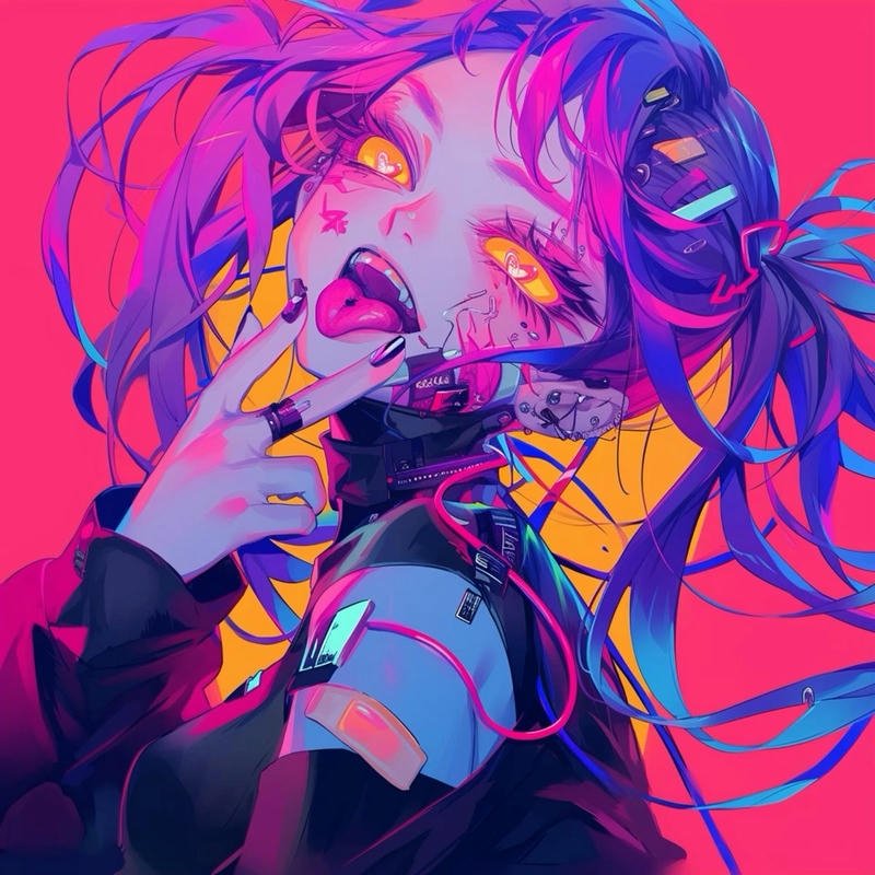 Top 292+ Cyberpunk Anime PFP edgy neon aesthetic profile pics
