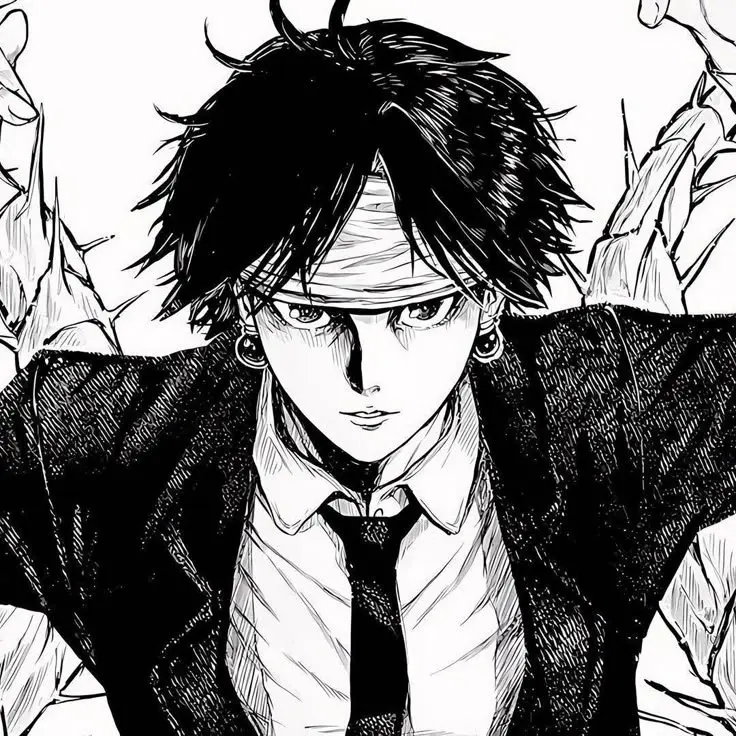 Chrollo PFP Black And White