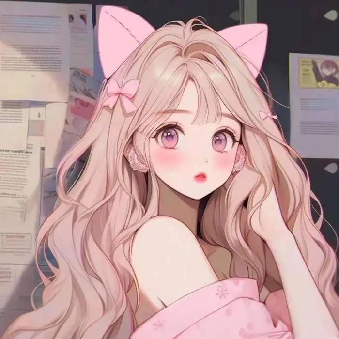 Cute Pink Profile Picture Girl