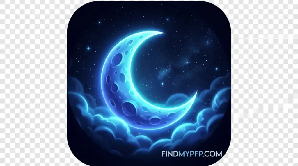 Moon PFP Blue