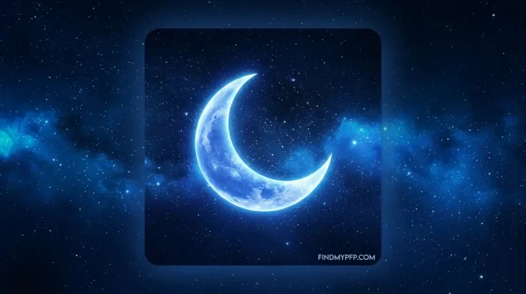 Moon PFP Blue