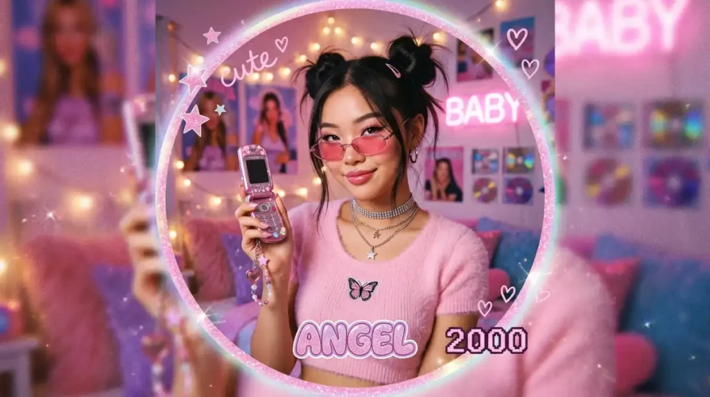 Aesthetic Pink PFP Y2K