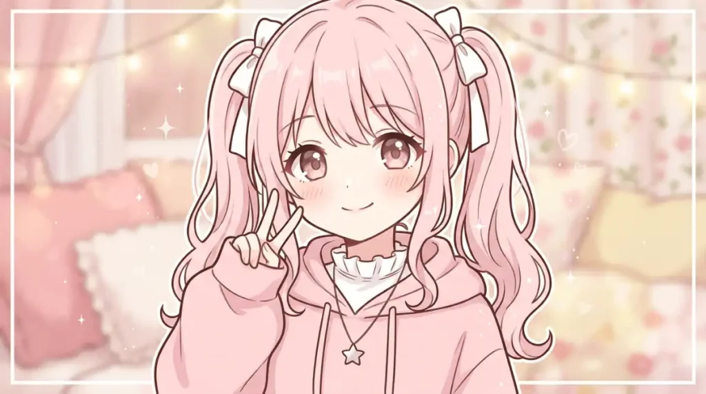Aesthetic Cute Pink PFP Anime