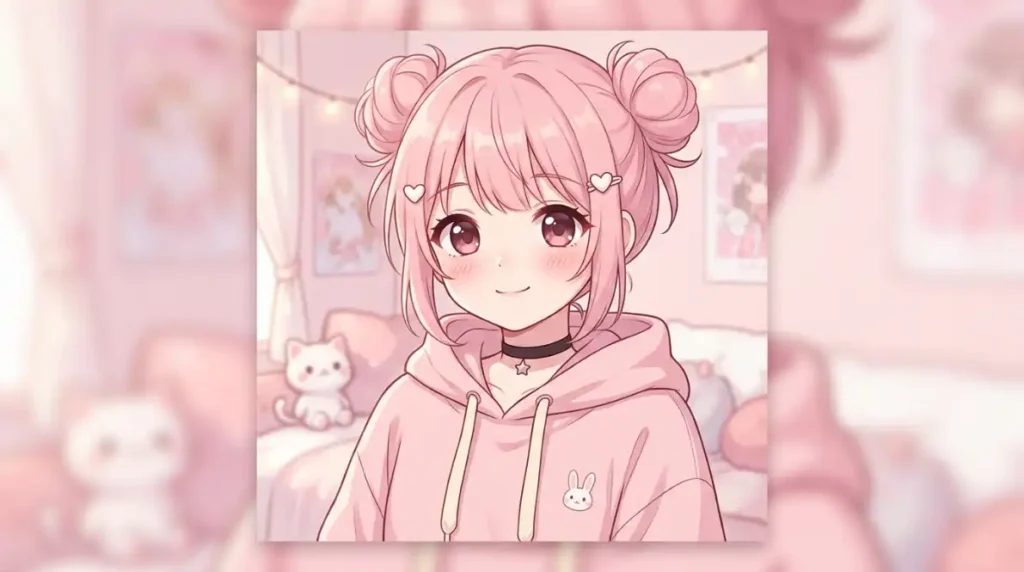 Aesthetic Cute Pink PFP Anime