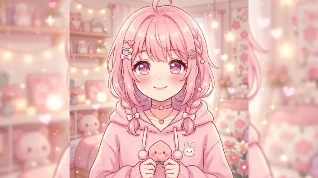 Aesthetic Cute Pink PFP Anime