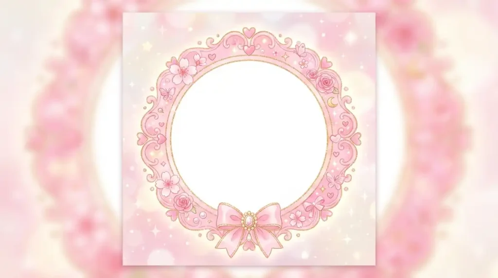 Aesthetic Cute Pink PFP Border