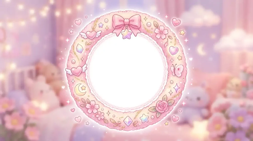 Aesthetic Cute Pink PFP Border