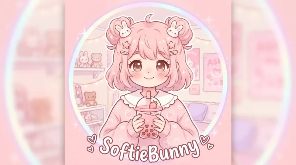 Aesthetic Cute Pink PFP Bunny