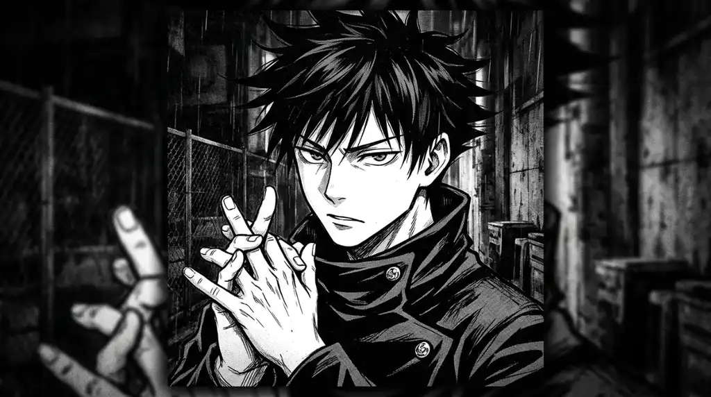 Megumi PFP Black And White