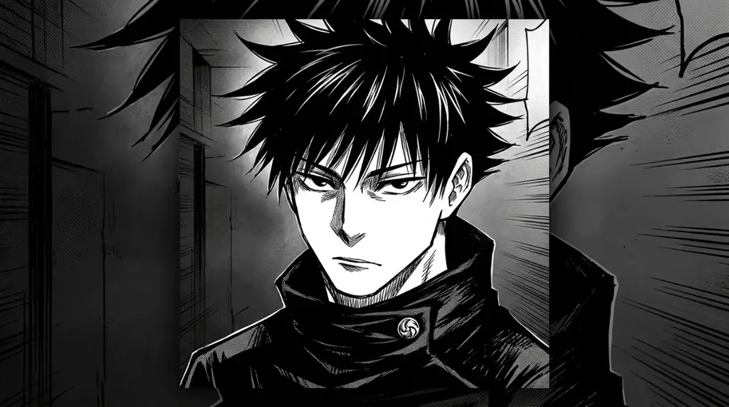 Megumi PFP Black And White