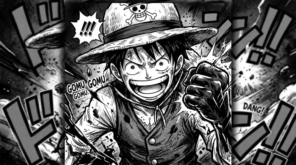 Luffy black and white pfp