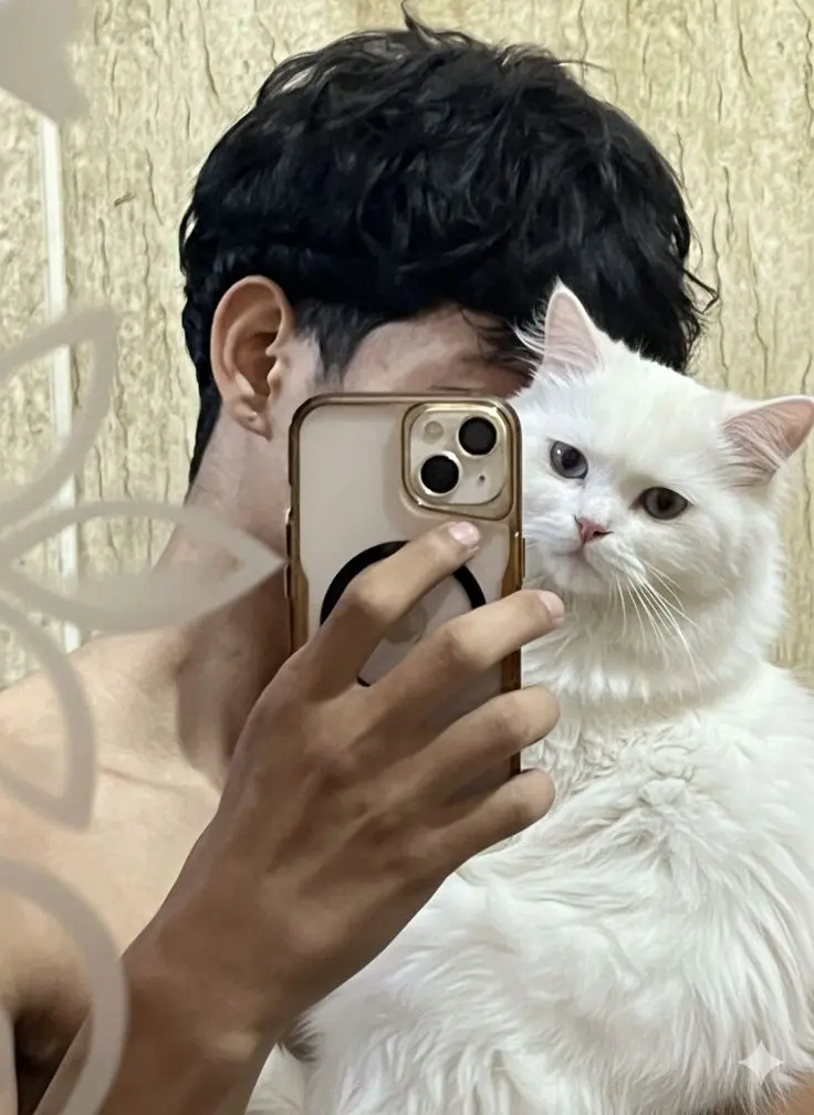 Cute Cat PFP Boy