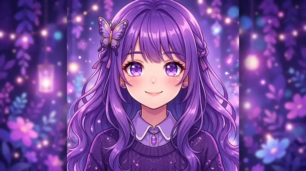 Purple PFP Anime