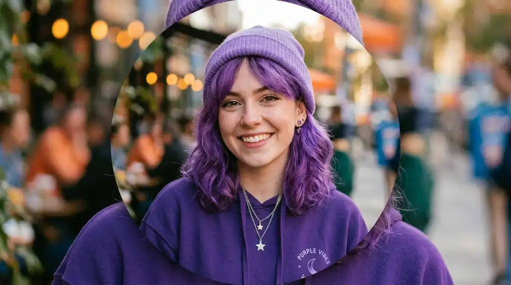Purple PFP Girl