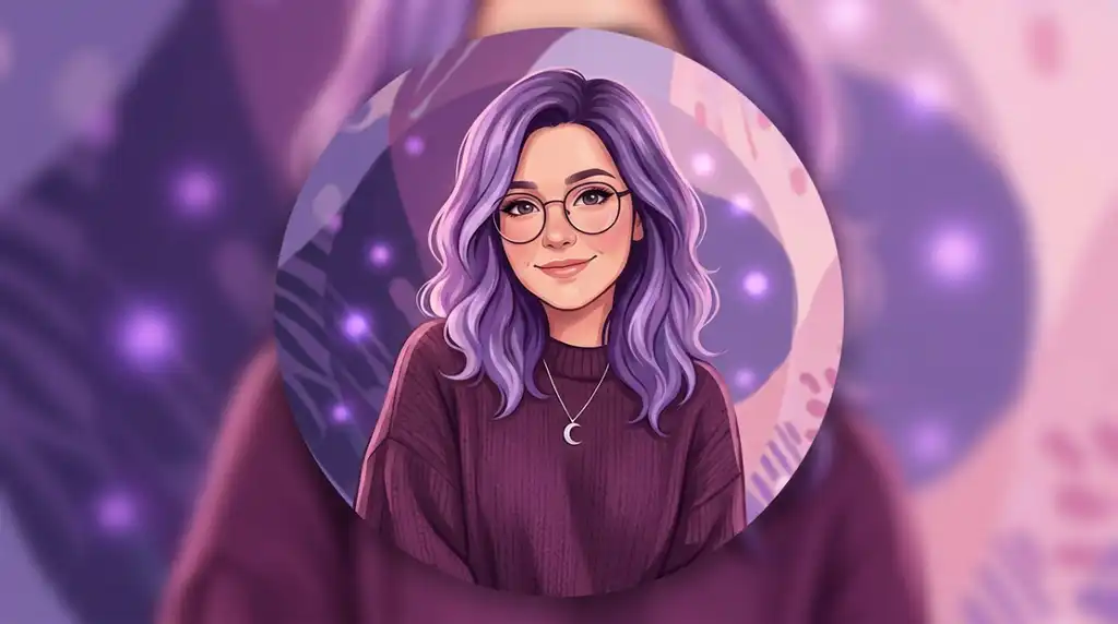 Purple PFP Girl