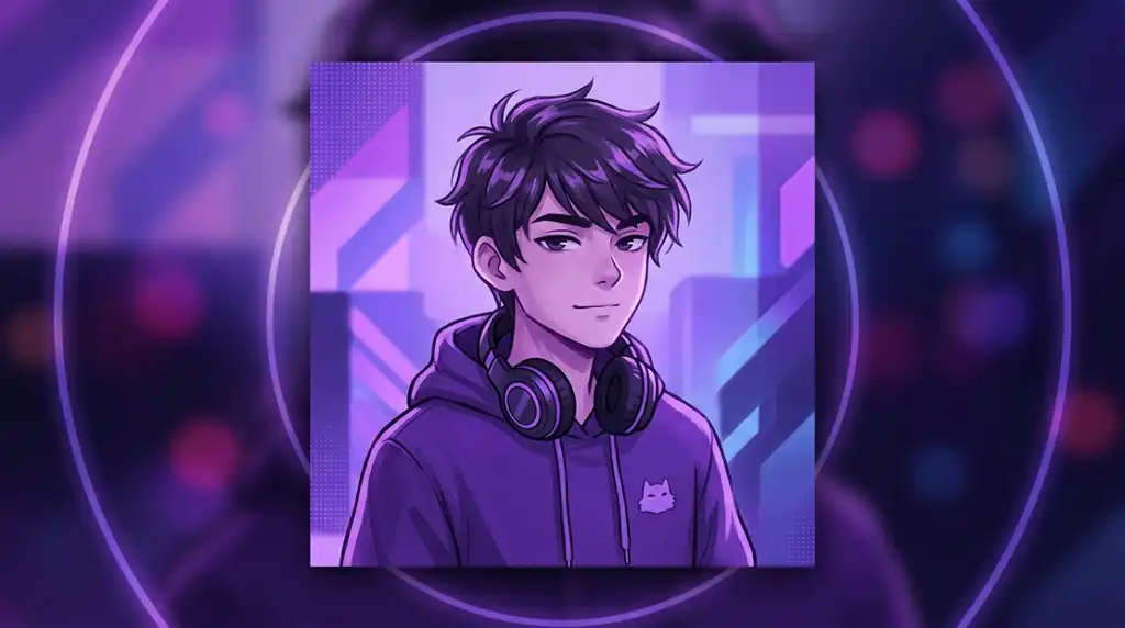 Purple PFP Boy