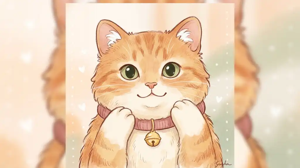 Cute Cat PFP Drawing