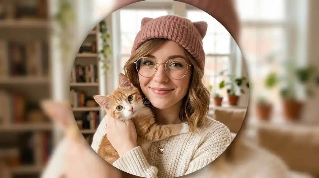 Cute Cat PFP Girl