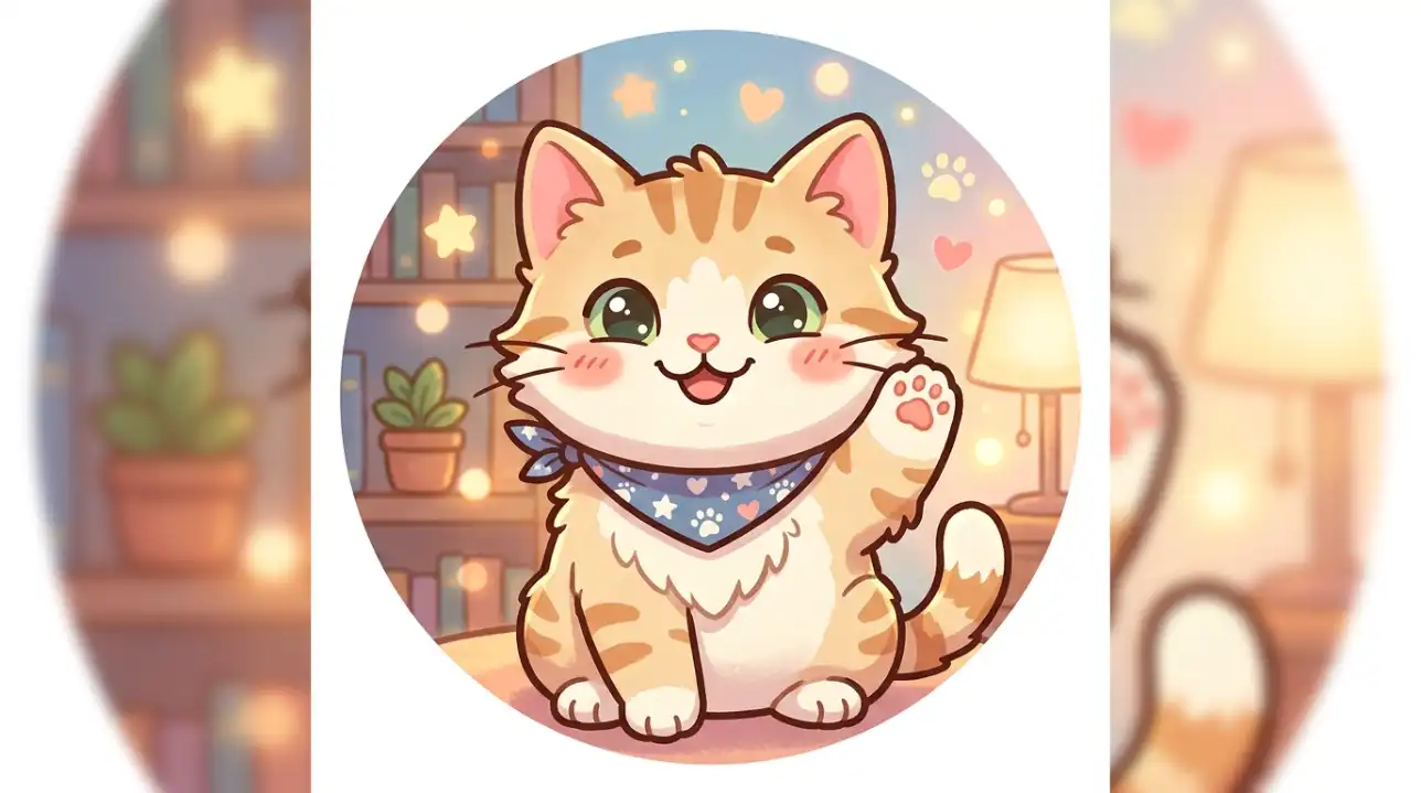 Cute Cat PFP Cartoon