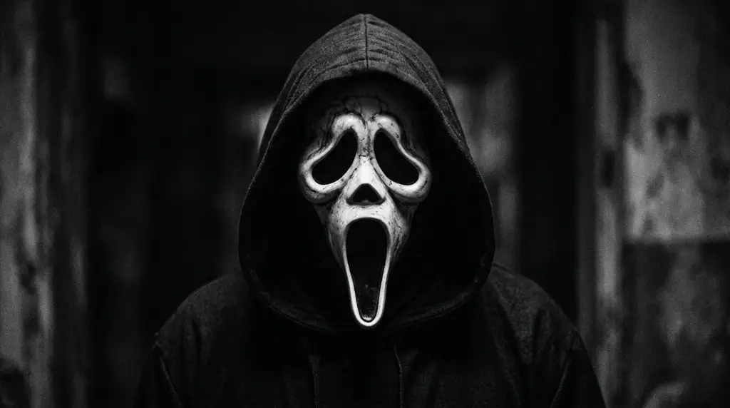 Ghostface PFP Black and White