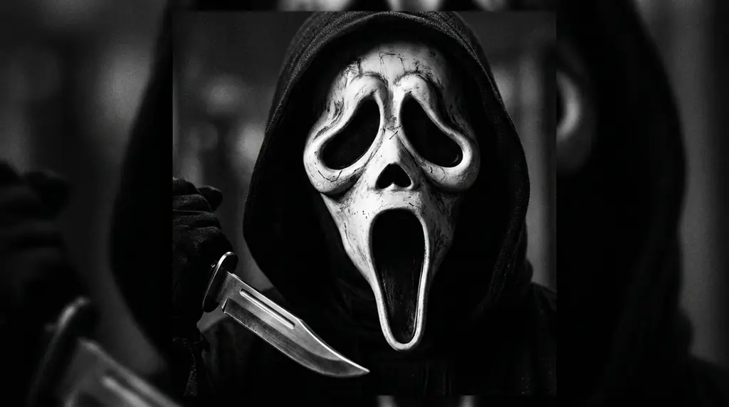 Ghostface PFP Black and White