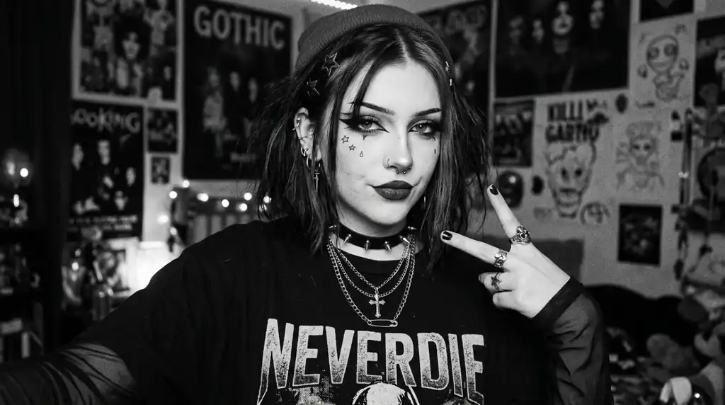 Egirl PFP Black And White