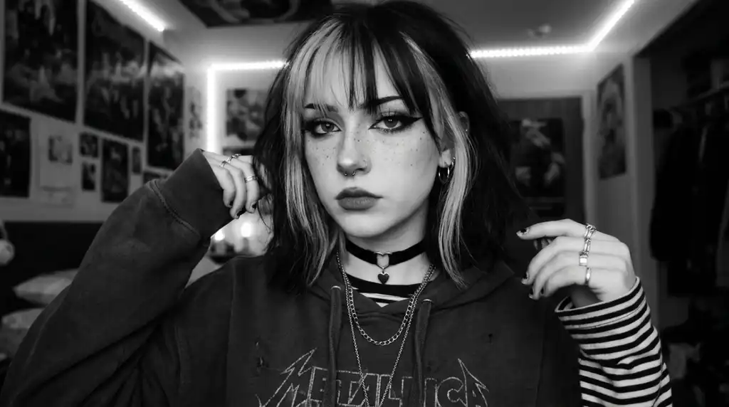 Egirl PFP Black And White