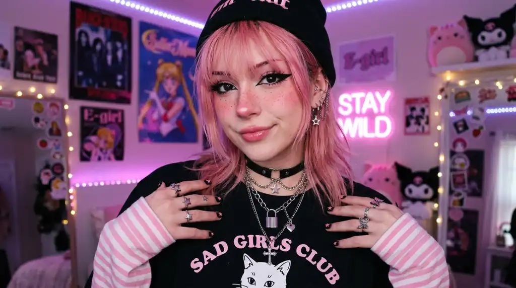 Pink Egirl PFP